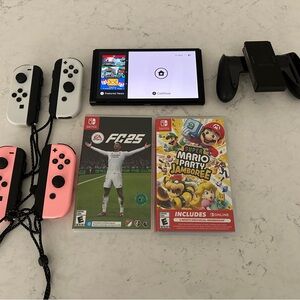 Nintendo Switch OLED  Black and White Console with Joy-Con Controllers